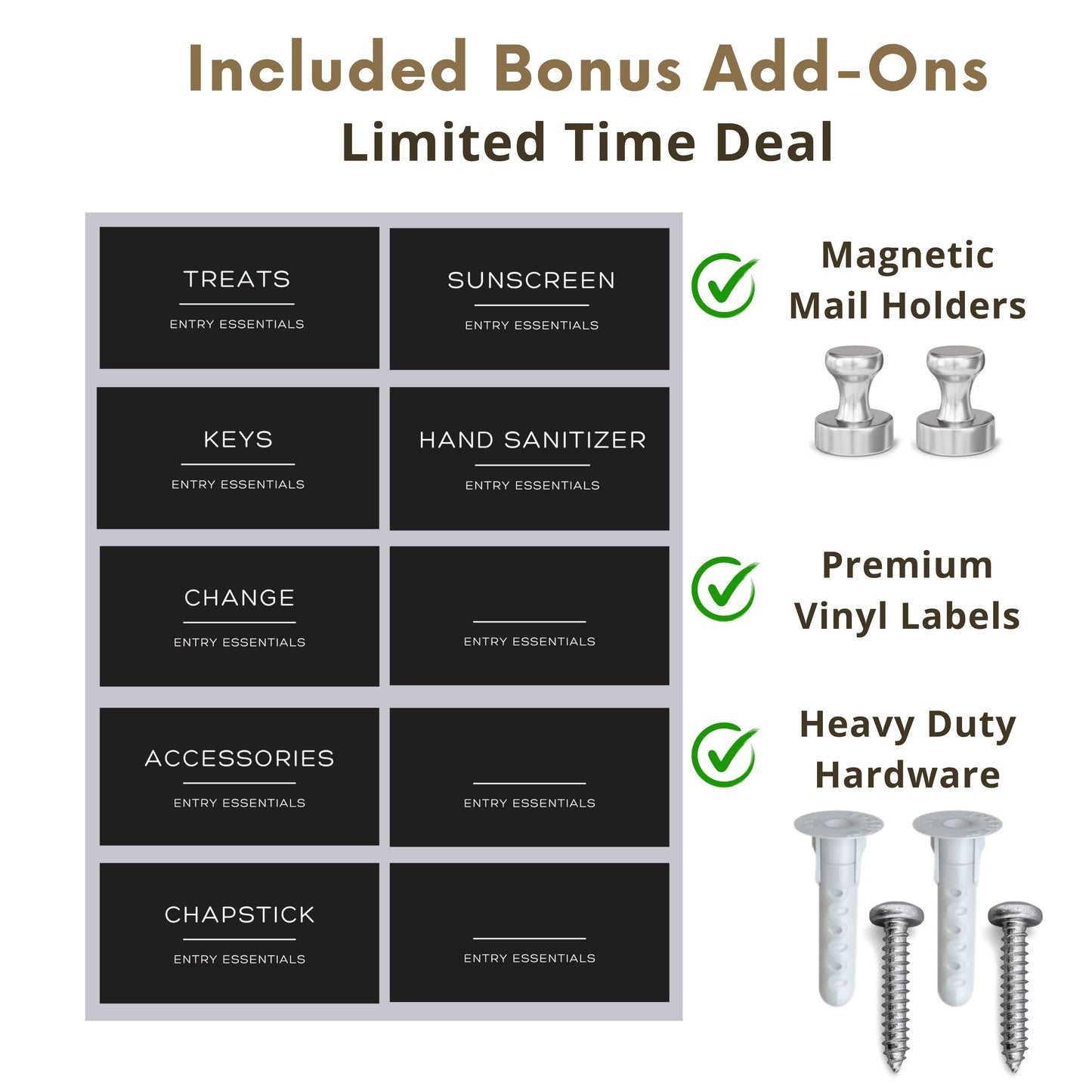 Wall Hung Key Holder with 9 Inch Entryway Shelf