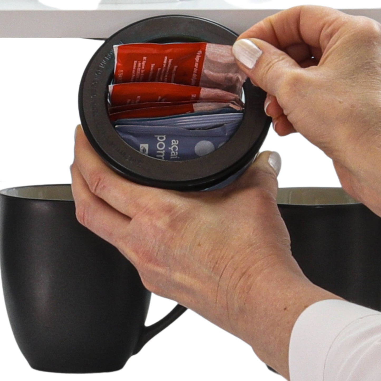 Kitchen Space Saving Stash Jars Organizer for Cabinets