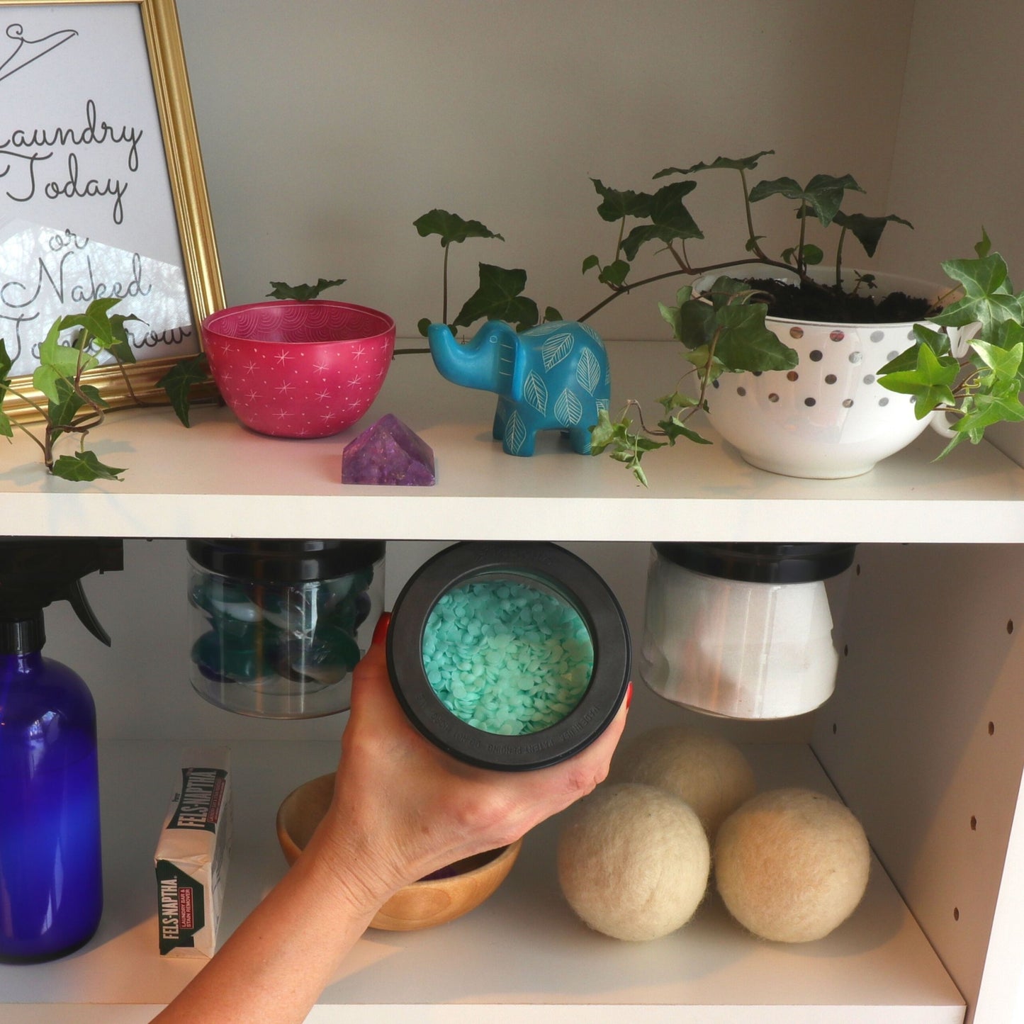 Laundry Room Storage Jars NEW Space Saving Canisters