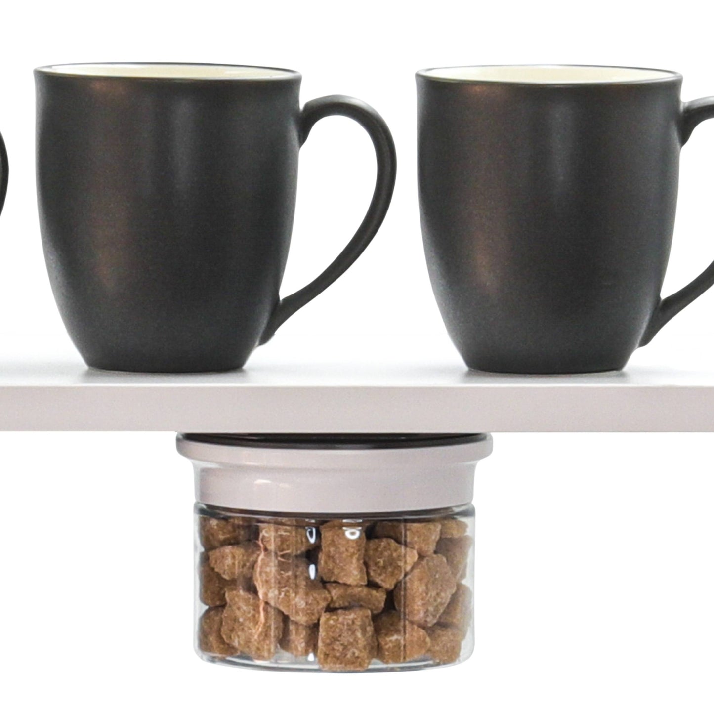 Kitchen Space Saving Stash Jars Organizer for Cabinets