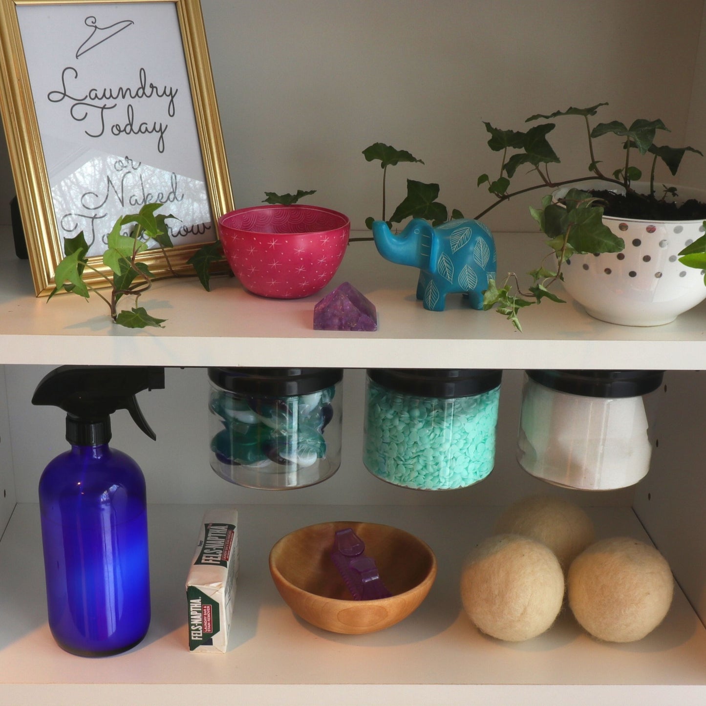 Laundry Room Storage Jars NEW Space Saving Canisters