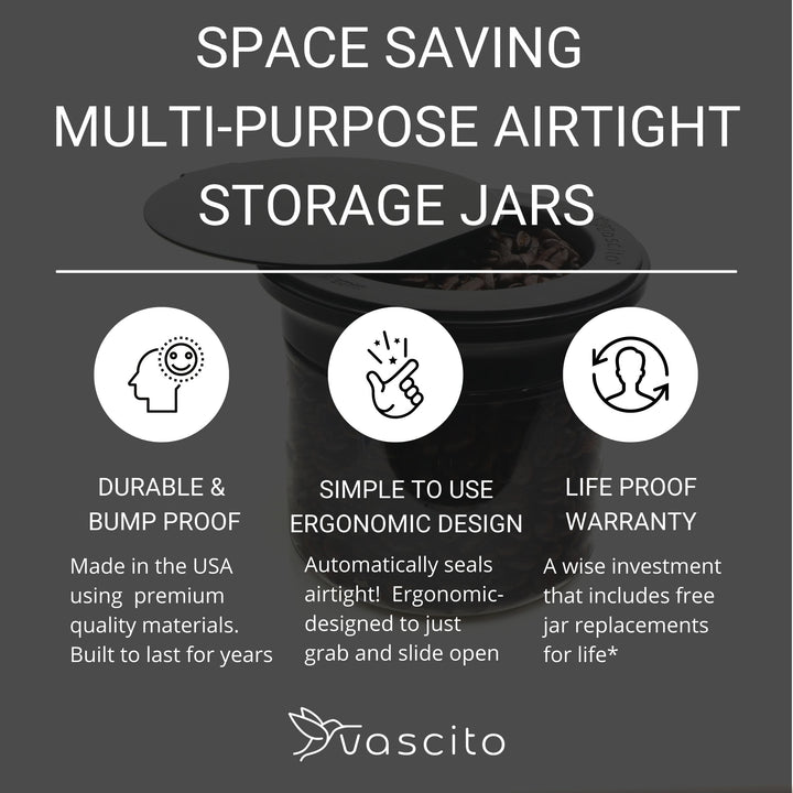Kitchen Space Saving Stash Jars  Organizer for Cabinets