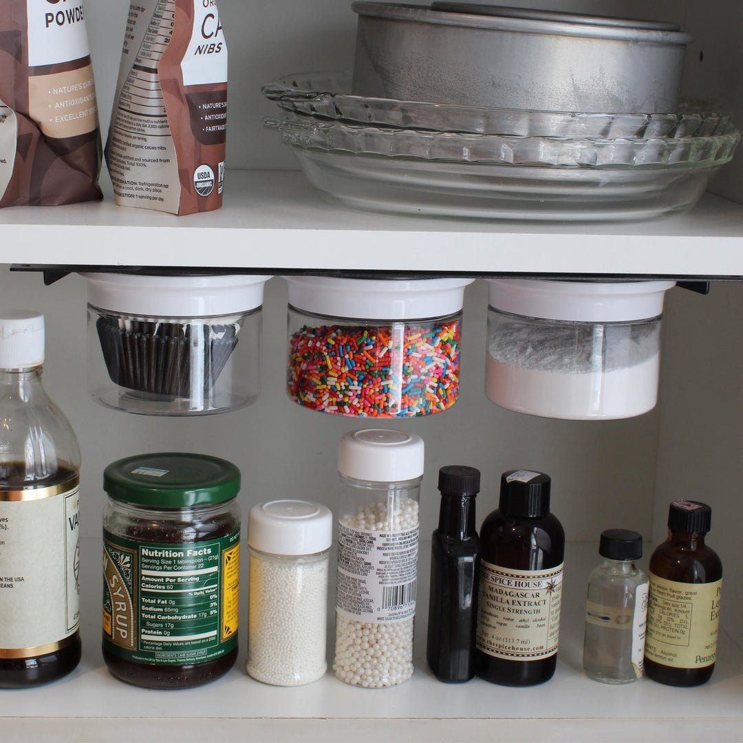 Under-Shelf Spice Organizer for Kitchen Cabinet, Hanging Spice Rack, Saving  Space, Drawer Organizer, Seasoning Bottles Storage, Under Cabinet Storage 